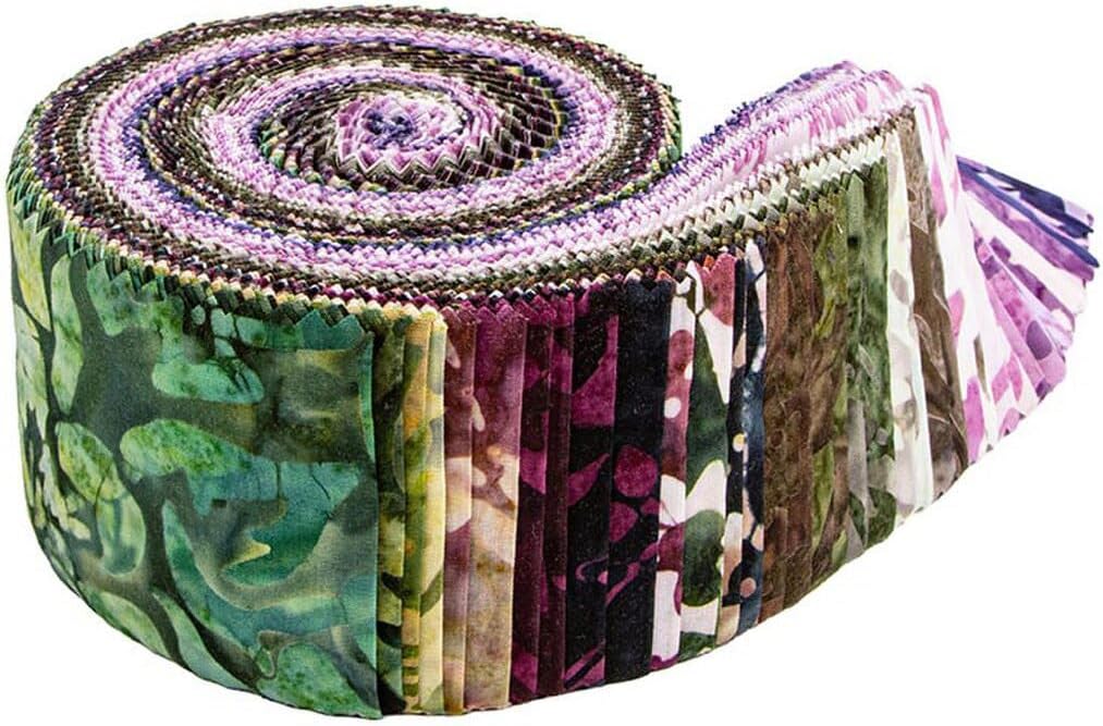 Expressions Batiks Backyard Birds Rolie Polie 40 2.5-inch Strips Jelly Roll Riley Blake RP-23584-40