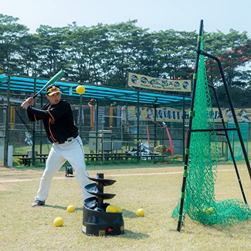 Furlihong 6902BHA Rechargeable Baseball/Softball Toss Machine with Extendable Ball Stacker, Height Adjustable, Use Regulation Baseballs, Softballs or Dimpled Balls, for Hitting Batting Practice by Furlihong - Image 6