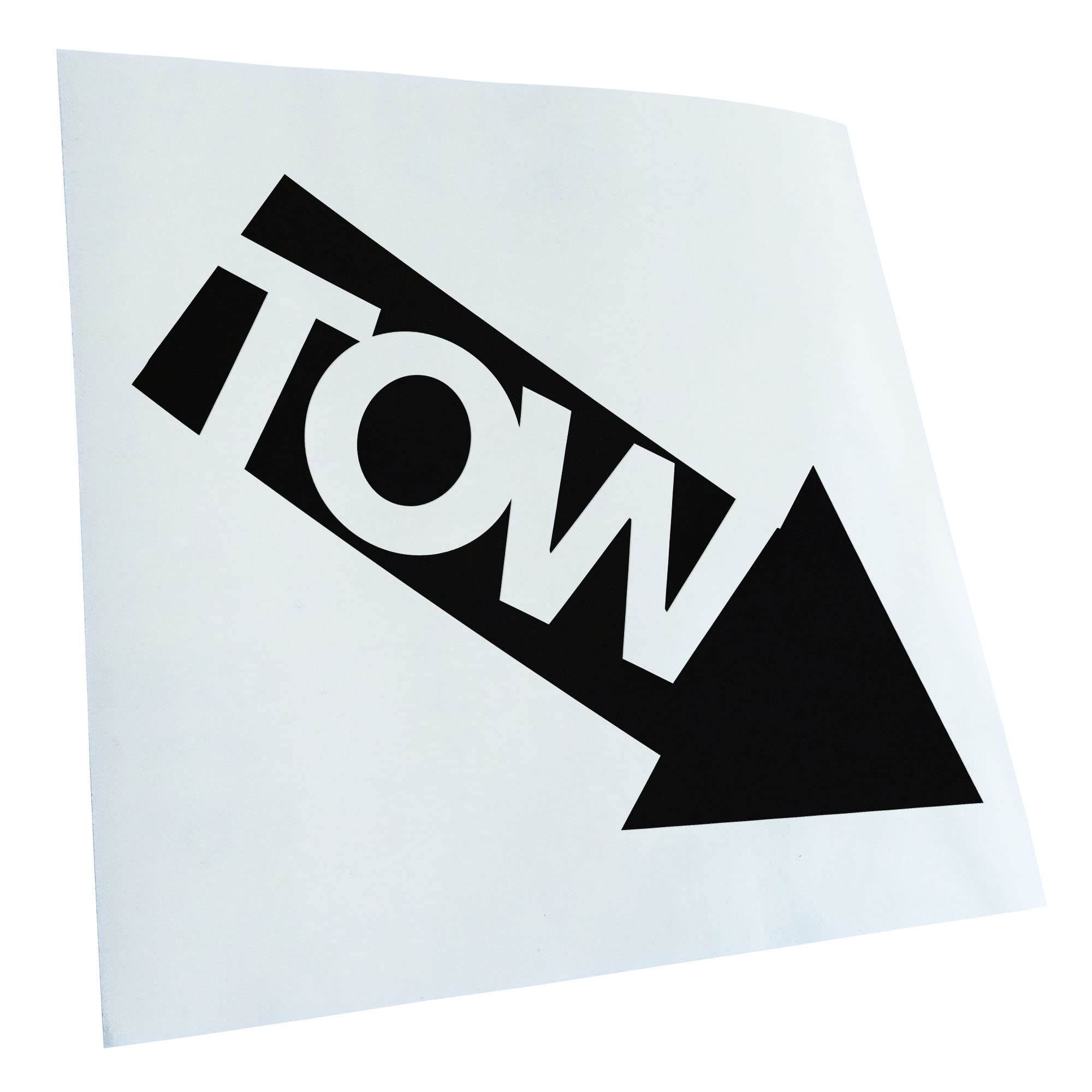 Kiwistar - Car Sticker - Black - 40 x 33 cm Tow - Tow - Car - Rear Window Car Sticker Weatherproof for Car Truck Moped Truck - Sticker Exterior Self-Adhesive Tuning Accessories for Windows