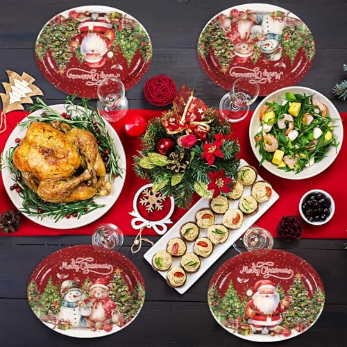 Assiettes jetables pour Noël sans vaisselle à faire après le repas du réveillon - 5