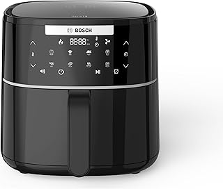 Bosch Crispmaxx Air Fryer 4.0L with Baking Tray, With Touch Panel,Smart Integrated System,With Adjustable Grid,6 Preset+ Preheat And Keep Warm Function, MAF240B5IN, 1350 Watts Black.