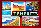 Tenerife Magnet España Nevera Imán Tenerife Fridge Magnet Souvenir Reiseandenken Tenerife Spain aimant de refrigerateur, calamita de frigorifero, iman de nevera, koelkastmagneet 2311
