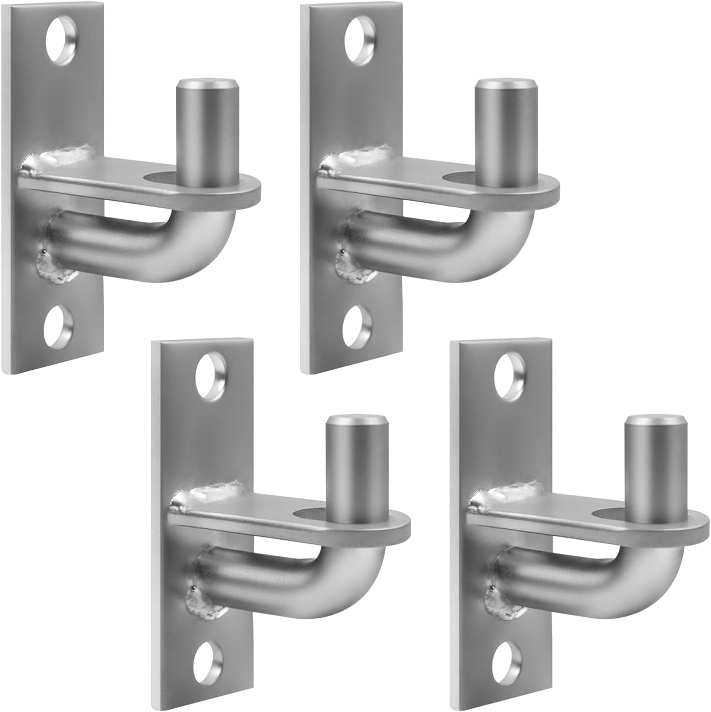 Heavy Duty Gate Hinges,4Pack Wall Mount Gate Hinge with 5/8 Hinge Pin,Fence Post Chain Link Gate Hinge for Farm Gates, Fences, Barns, Sheds & Outdoor Gates (Screws Not Included)