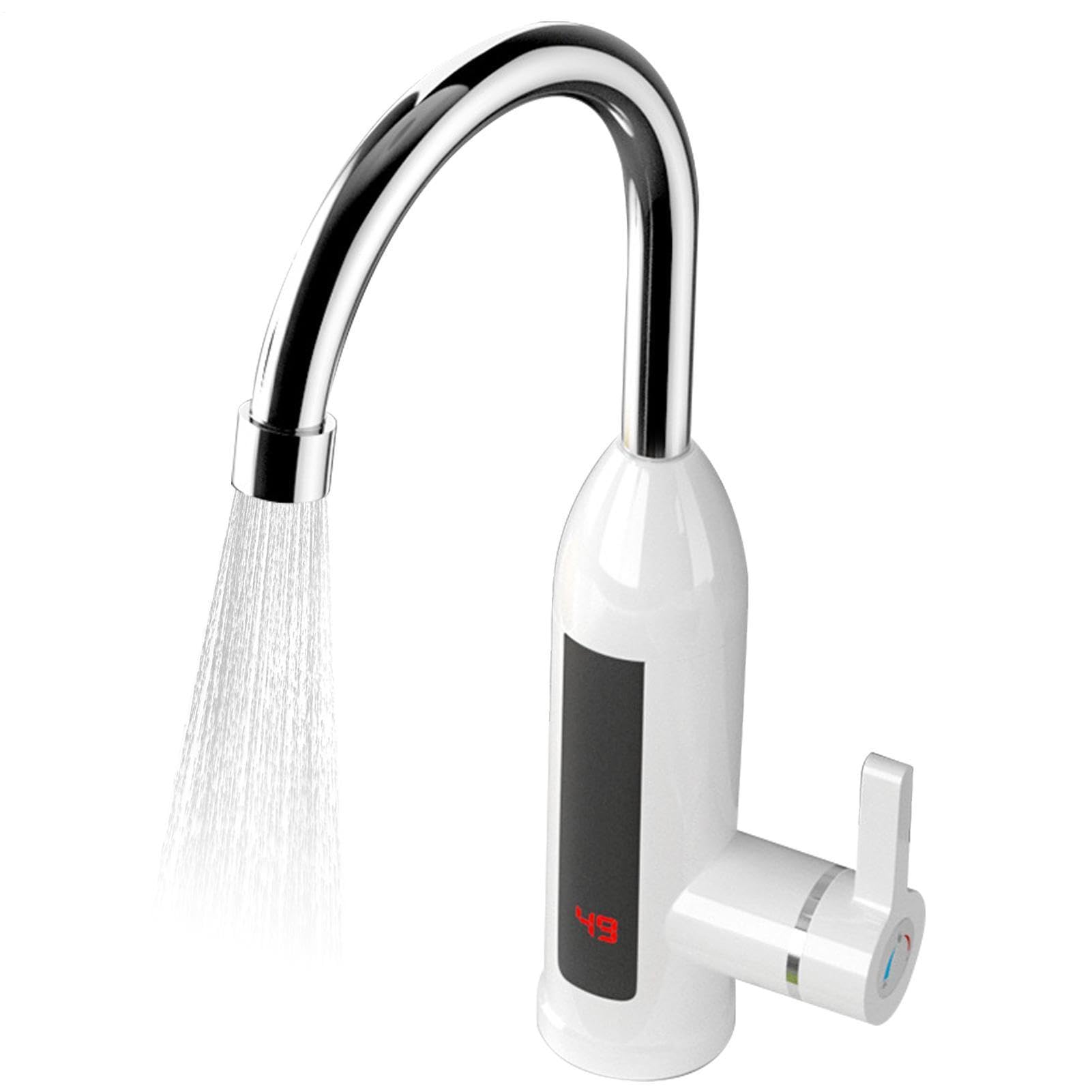 Robinet d'eau du robinet à chauffage rapide et écran LED rotatif