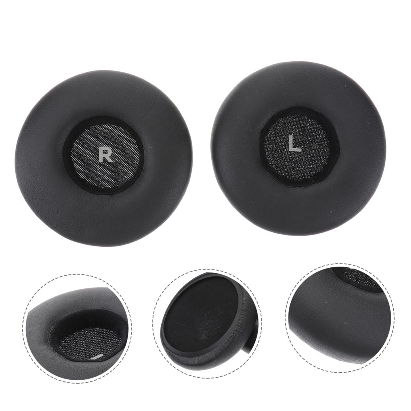 Paire De Coussinets Doreille De Rechange pour Casque Mousse PU Noire Robuste pour Une Meilleure Résistance À Lusure
