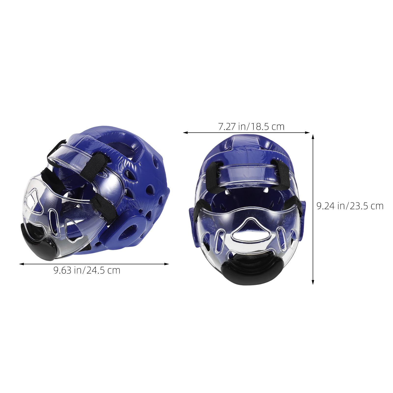 Casco Protettivo Taekwondo con Maschera Integrale in Pu e Spugna, Leggero e Traspirante per Allenamento e Competizione di Arti Marziali