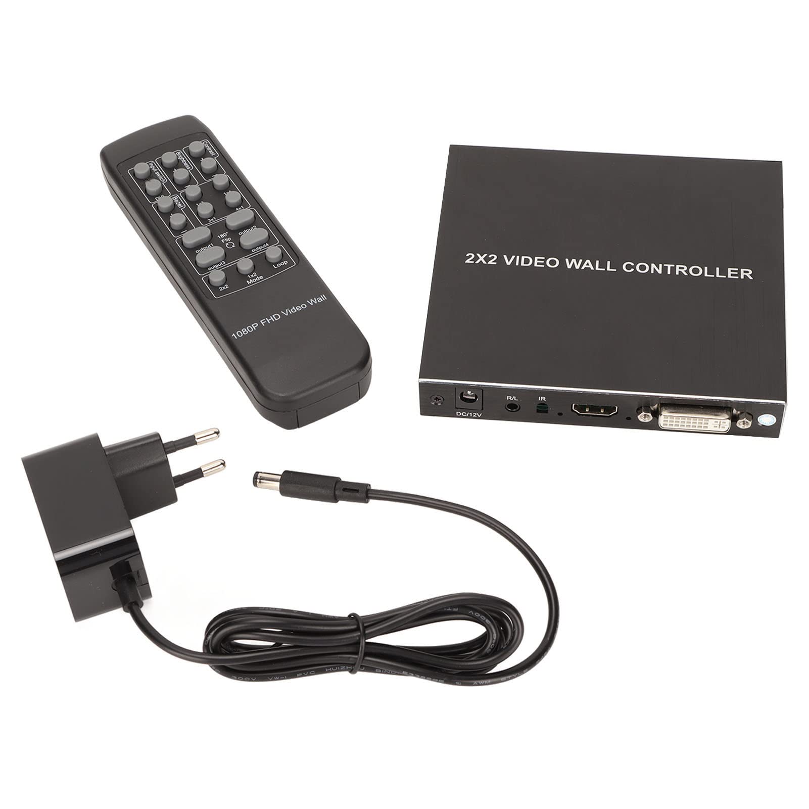 Greensen Multi Screen Video Wall Controller Wtyczka i Odtwarzaj Procesor łączenia Interfejsu Multimedialnego HD dla Profesjonalnej Kontroli, 4 Wyświetlacze Wyświetlacze (wtyczka UE)