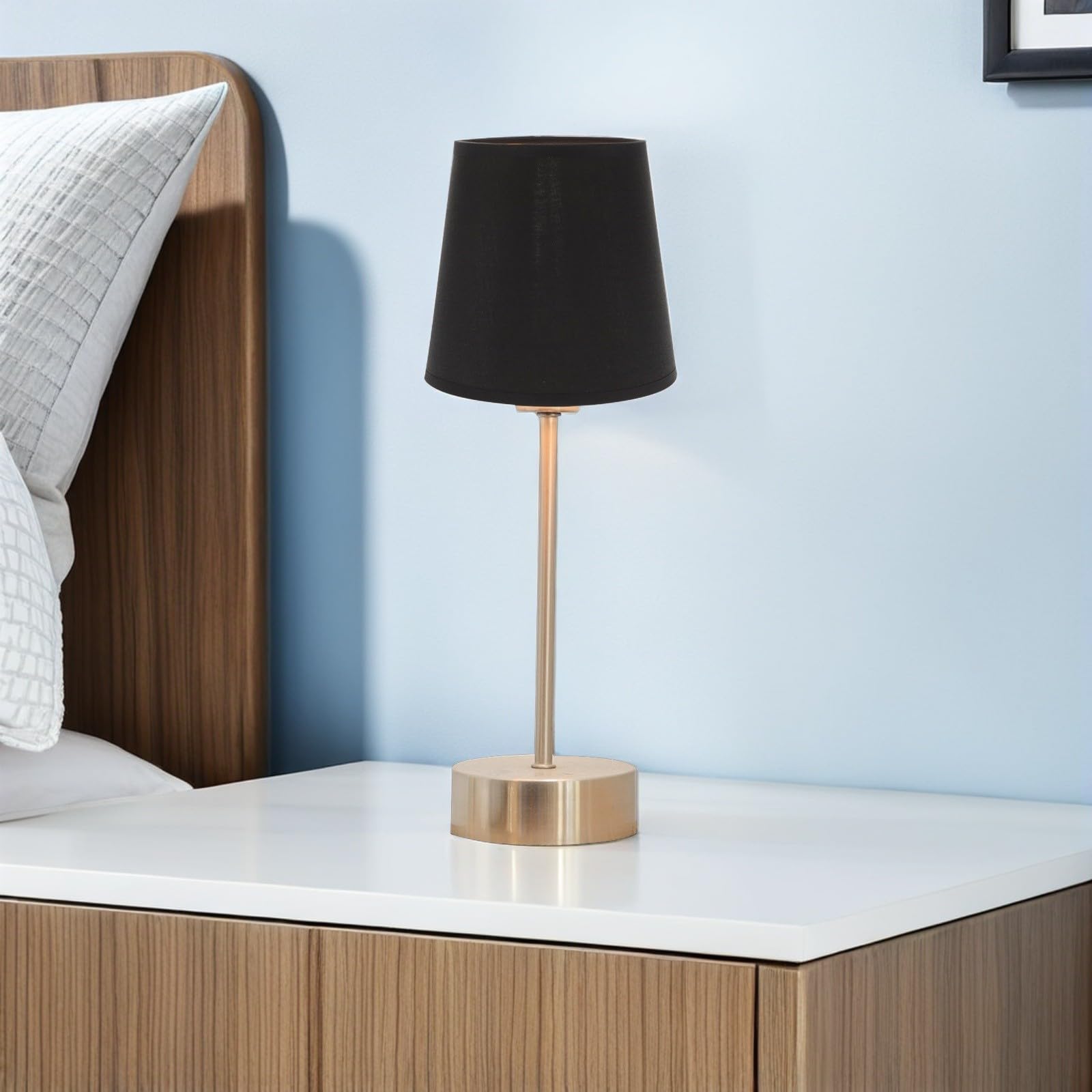 POPETPOP 6 Szt. Szt Czarne Metalowe Klosze Do Lamp z Złotym Wnętrzem Industrialne Osłony Biurkowe i Wiszące Minimalistyczne Dekoracje Do Salonu i Sypialni Łatwy Montaż