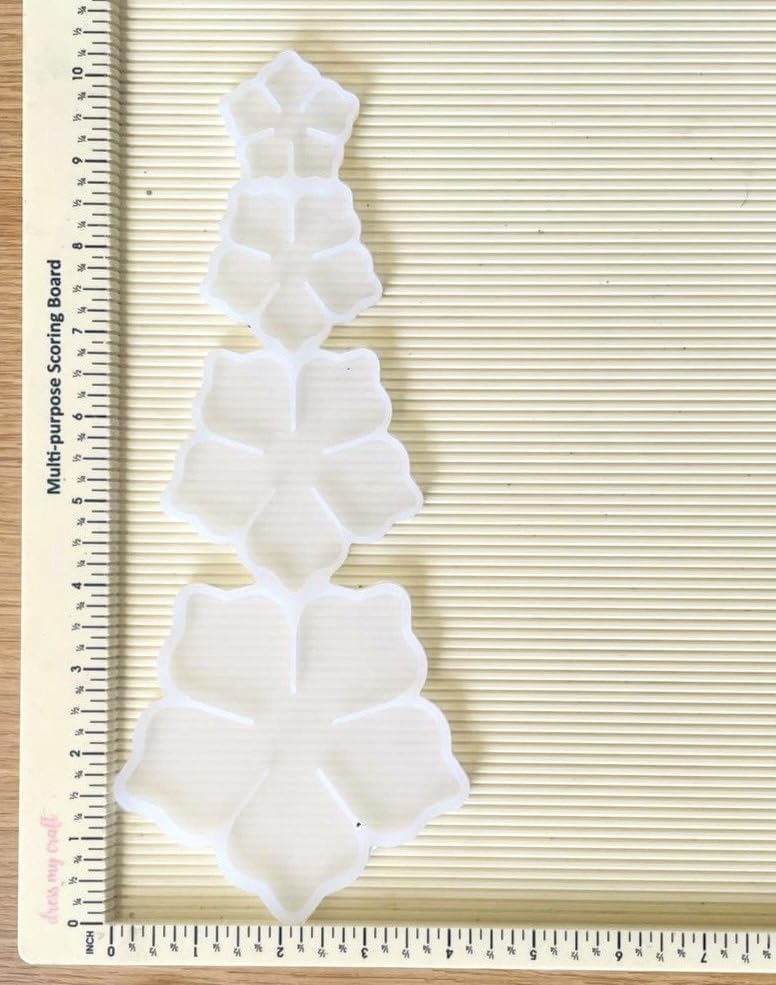 MGS CRAFT VIBES Flower Mold 4 in 1 Decorative Epoxy Resin Art Mould DIY Art and Craft 1