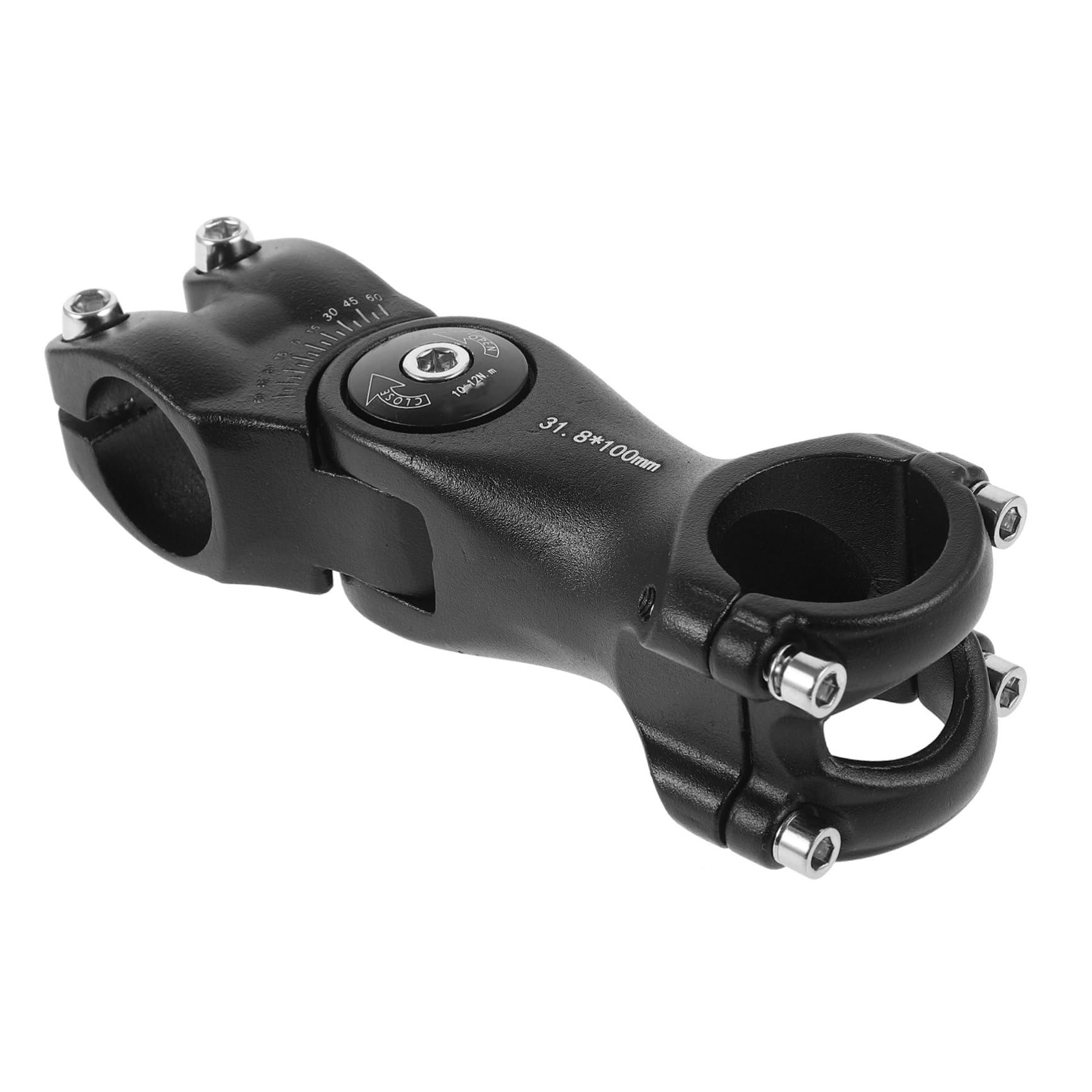 ibasenice Potence VTT Rehausseur De Guidon Vélo De Montagne Élévateur De Montagne Étendu Monter Tiges Lumière Potence De Guidon Réglable Éleveur Léger Black Alliage D'aluminium