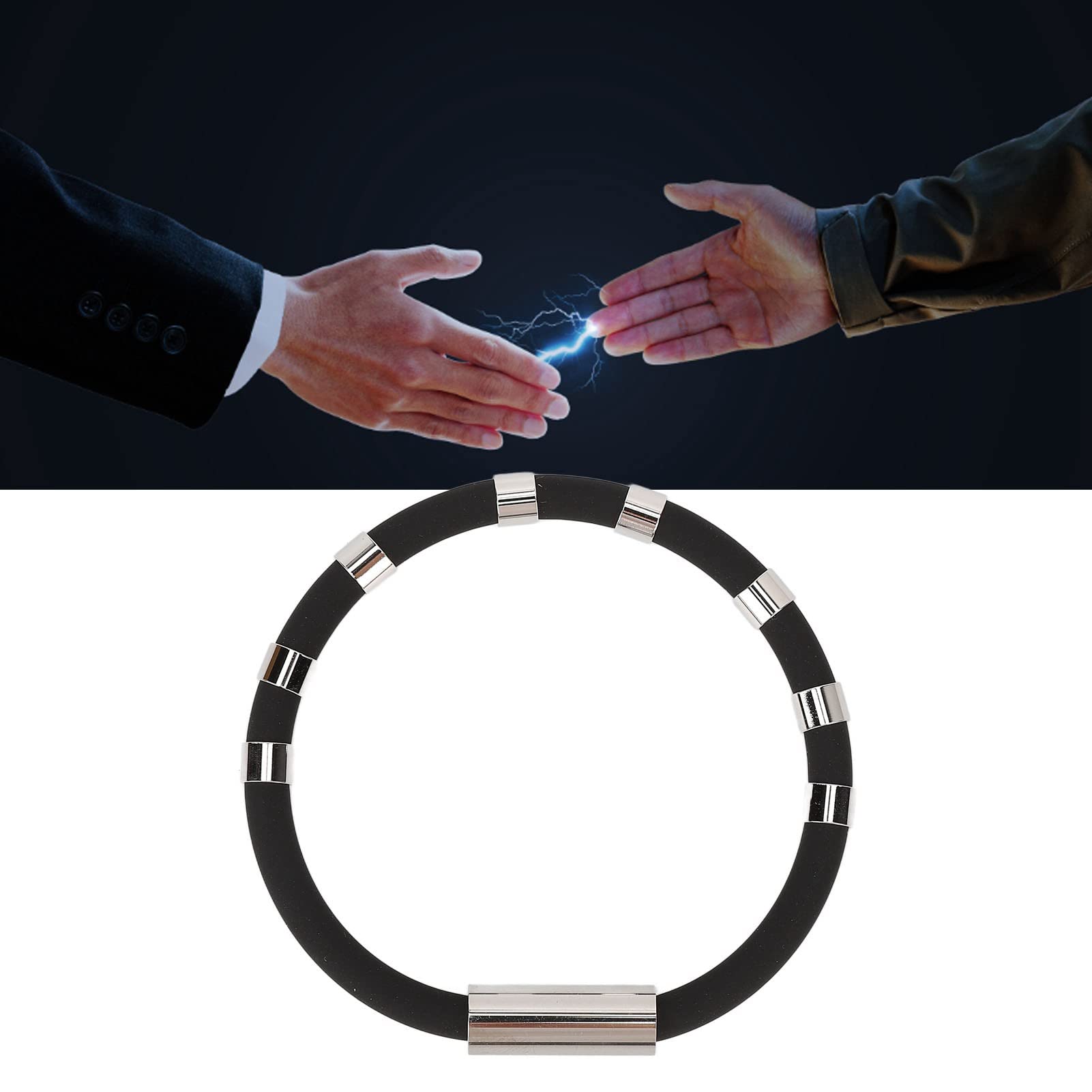 Static Wristband for Men & Women, Soft Silicone Static Strap with 360° Rotation Clip, Ideal Driving, Winter Clothing - Image 2