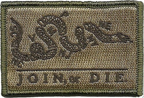 Join Or Die Tactical Patch - Multitan by Gadsden and Culpeper