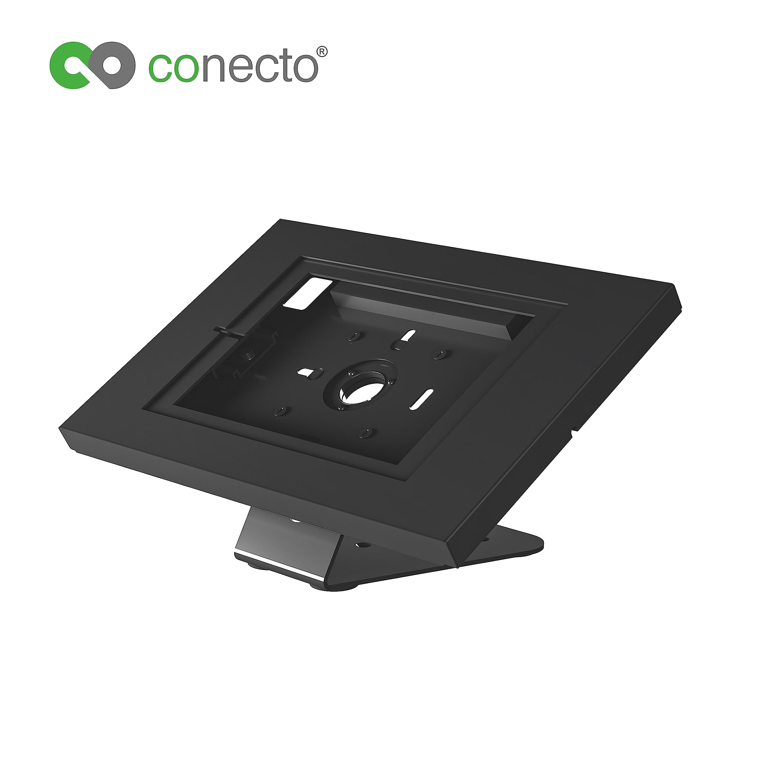 Conecto Supporto da Banco per Tablet con Blocco per iPad 5/6/7/8/9, iPad Air 9.7/10.5/10.9/11, Tab A 10.1 (2019), Tab A7, S6 Lite 10.4/10.5/11, Nero