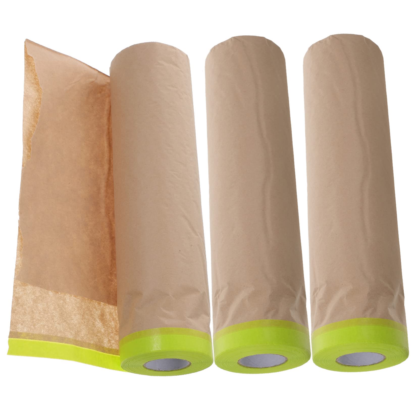 SHINEOFI 4 zestawy Folia Maskująca Do Malowania Samochodów Papier Maskujący Do Malowania Samochodów Papier Maskujący Do Samochodów Folia Ochronna Do Mebli Artykuły Malarskie Do 3 rolki*4