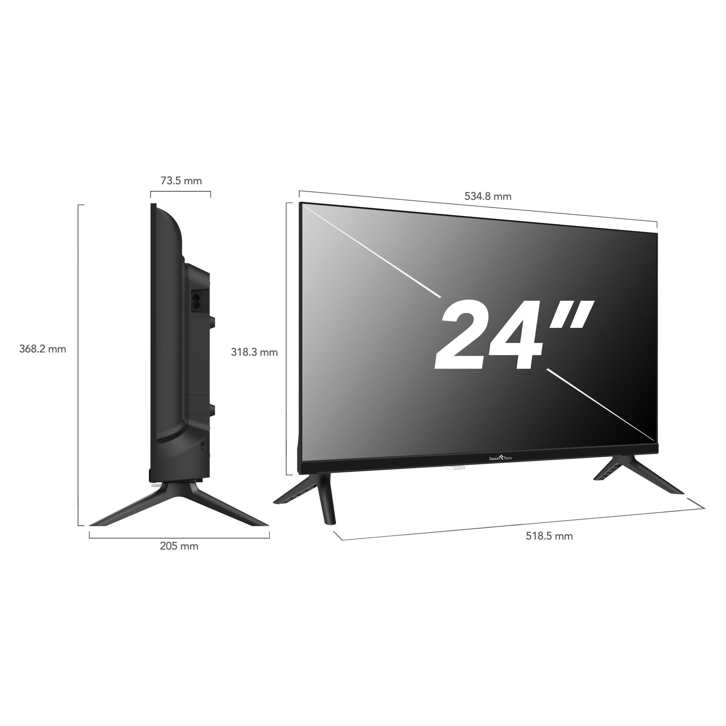 Smart Tech Smart TV 24 pulgadas Smart TV - HDR TV con resolución HD, Bluetooth y triple sintonizador, Whale TV 24HH01V (2026)