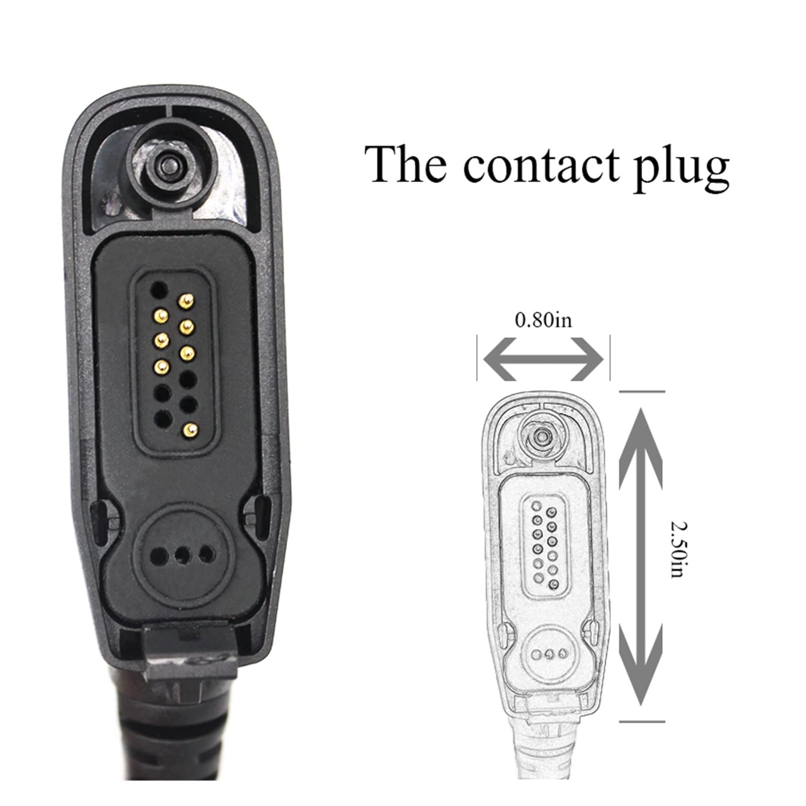 YANGYIYANG Walkie Talkie 50km Mikrofon Głośnik pasuje do Akcesoria do Komunikacji Radio Motorola Zdalny głośnik do dwukierunkowego radia Walkie talkie mikrofon