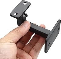 Vista 4 de RealPlus Soportes de pasamanos ajustables resistentes giratorios cuadrados para escaleras de escalera, paquete de 3