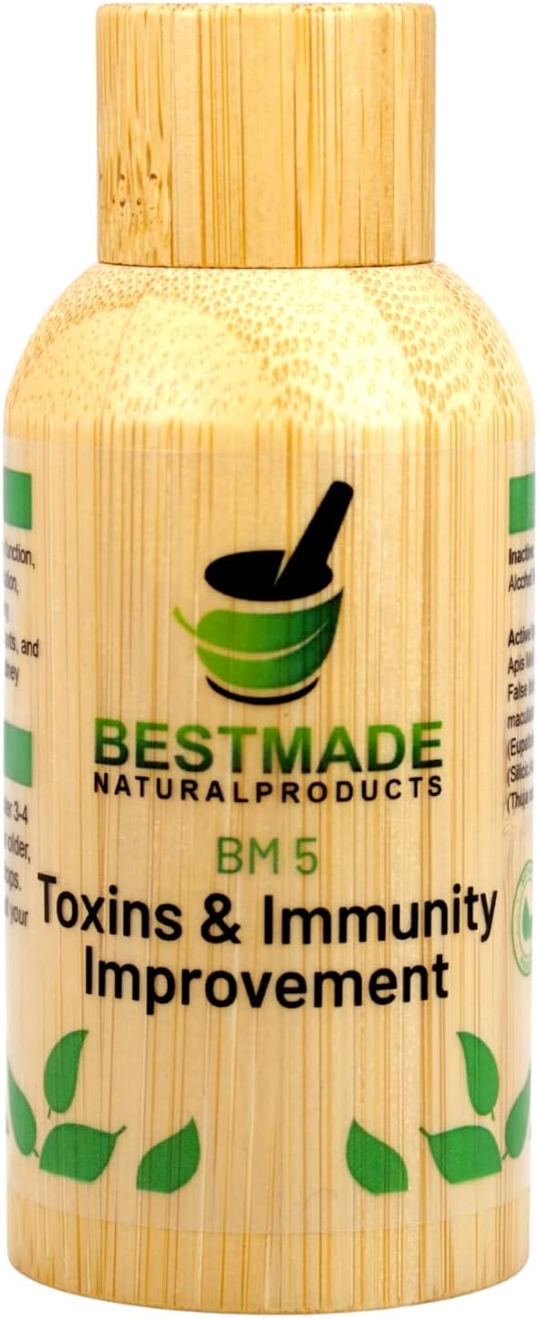 Bestmade Natural Products Toxins & Immunity Improvement BM5 - Supports Immune Function, Encourages Natural Detox, Promotes General Well-Being, Homeopathic Preparation, 30 mL Drops