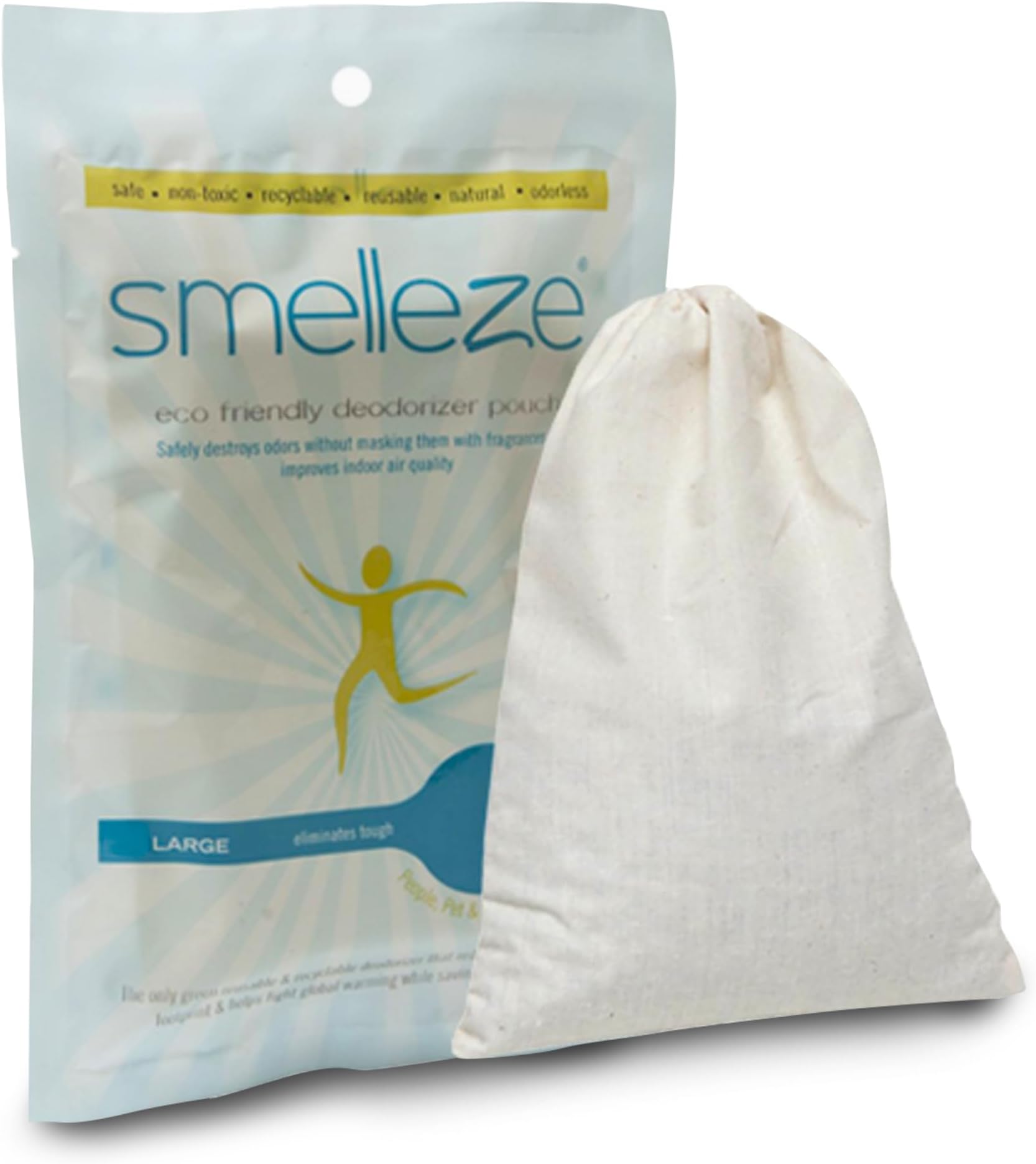 Imtek Environmental 23200 Smelleze Reusable Laundry Odor Removal Pouch - Medium