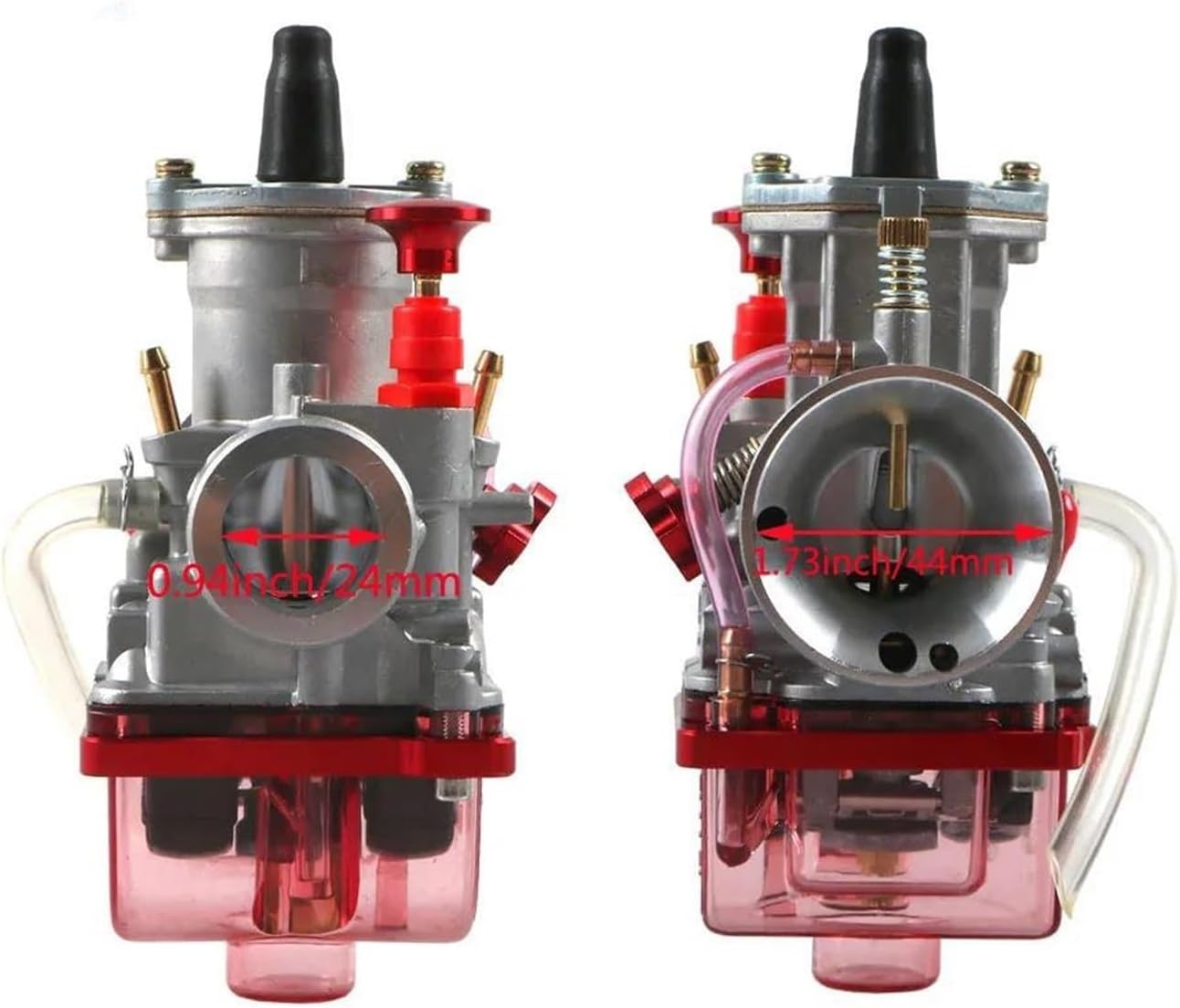 Carburetor Motorcycle for PWK 24 26 28 30 34 Mm Carb with Power Jet 2T 4T Engine Carburetor(RED-PWK34)