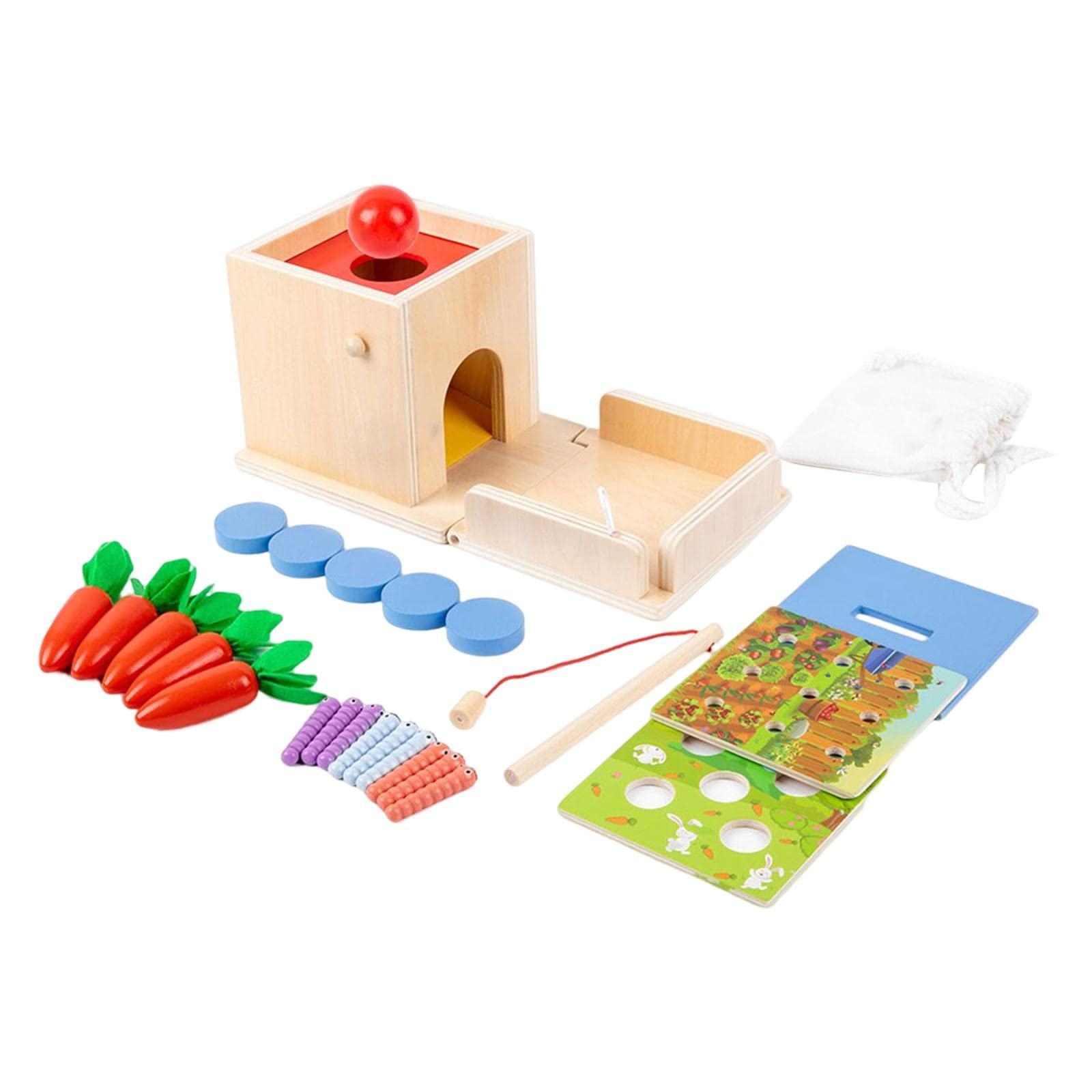 モンテッソーリ　知育玩具　オブジェクトパーマネンスボックス　落とし Amazon | Toysmith モンテッソーリ マテリアル オブジェクト
