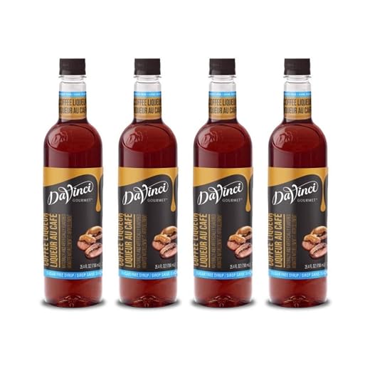 DaVinci Gourmet Sugar-Free Coffee Liqueur Syrup, 25.4 Ounce