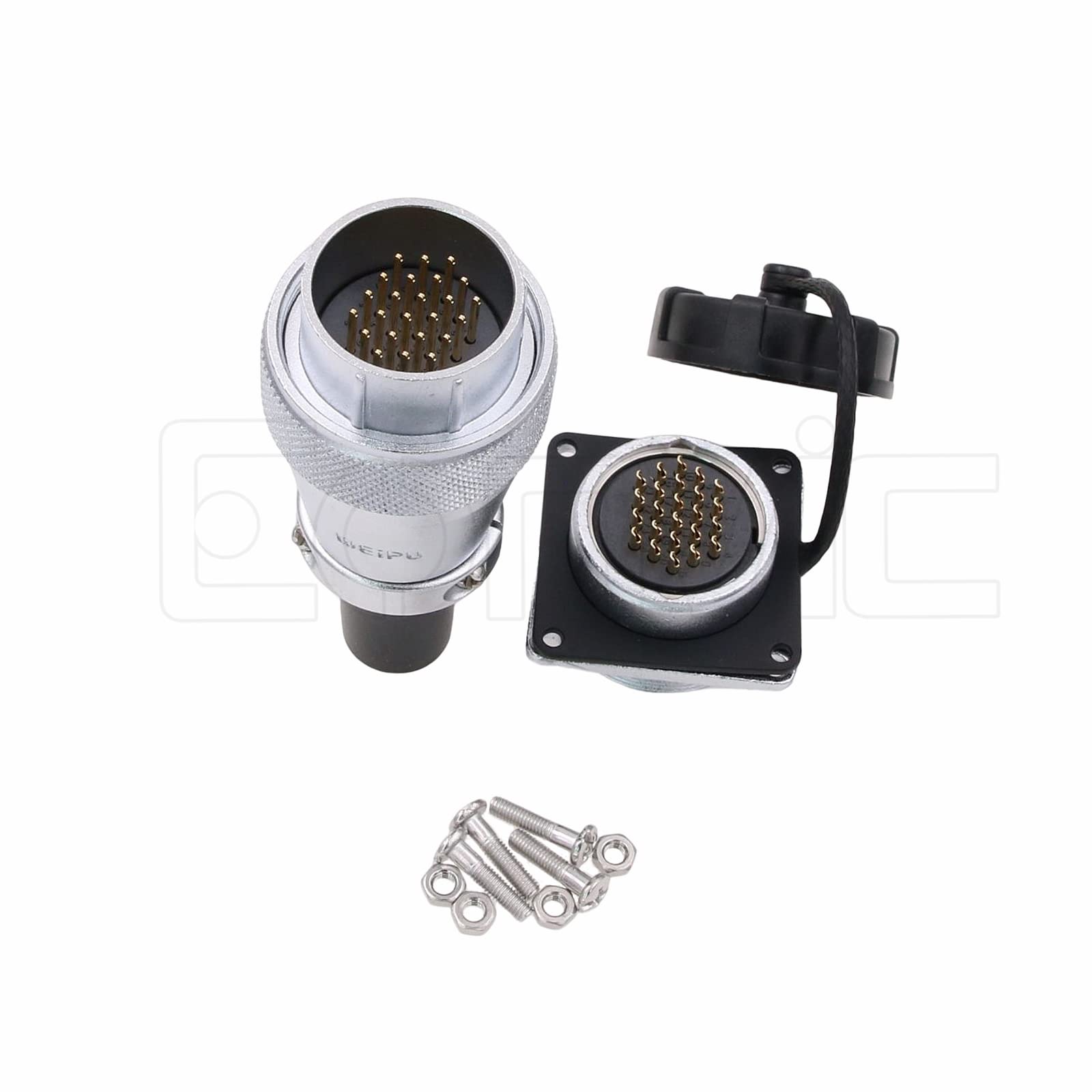 Eonvic WEIPU WS28 Connector Waterdichte IP67 Metalen Mannelijke Plug Vrouwelijke Vierkante Socket Panel Mount Luchtvaart Kabel Connector (12Pin