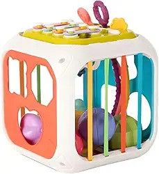 Cubo De Atividade Educativo 7 em 1 Brinquedo Sensorial Kidino Cubo de Atividades Infantil