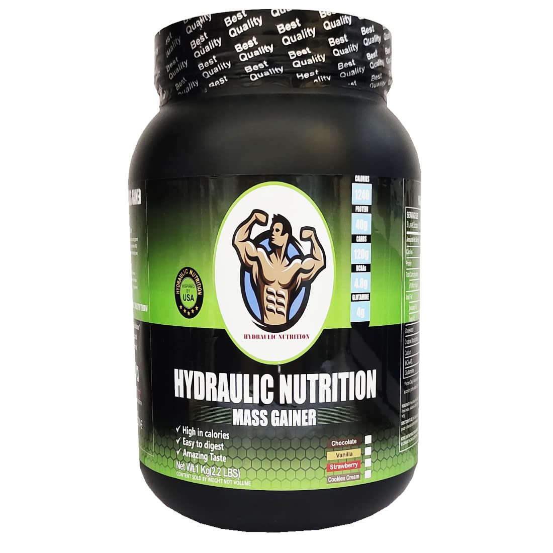 Hydraulic Nutrition Mass Gainer For Real Bulk Muscle Gain (2.2Lbs