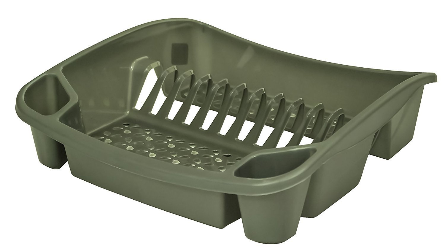 Whitefurze Silver Dish Drainer, Plastic, Small