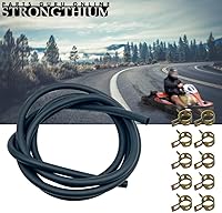Vista 4 de STRONGTHIUM Juego de manguera de línea de combustible de 1/4 con 10 abrazaderas de combustible para Briggs & Stratton MTD Troy Bilt Cub Cadet