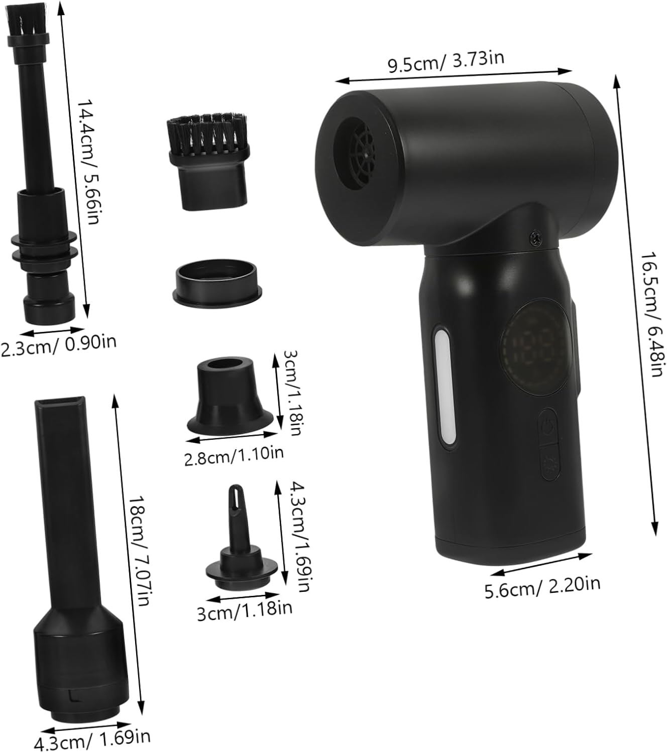 Angoily Cordless Dust Blower Mini Electric Air Duster Compressed Air for Computer Car Vacuum Cleaner Home Cleaning Tool