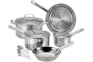T-fal Performa Stainless Steel 12-Piece Cookware Set: Get Culinary Creative with Professional-Grade Pans and Pots