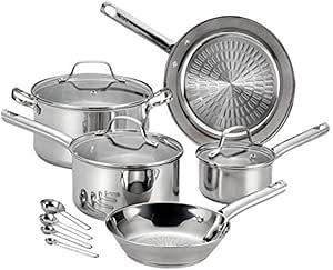 Tefal Performa Stainless Steel Cookware Set 12 Piece Induction Pots and ...