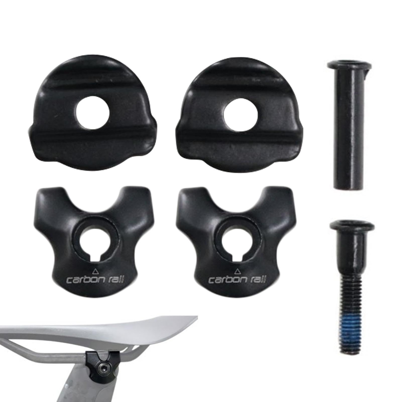 Amazon.co.jp: シートポストクランプ、カーボンサドルレール