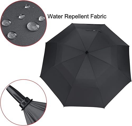 Miniatura 6 de G4Free - Paraguas de golf de apertura automática de 47, 54, 62 y 68 pulgadas - Paraguas extragrande con doble toldo, ventilado, a prueba de viento