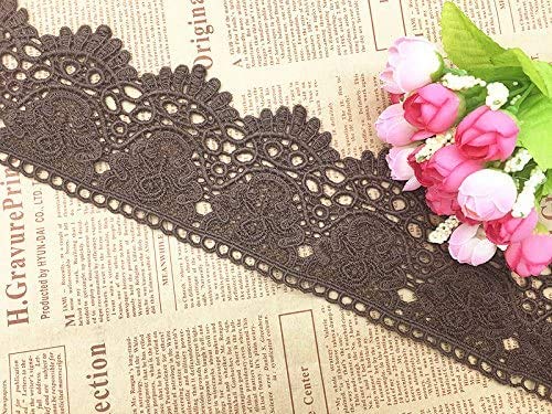 幅:9cm 弾力なし 花モチーフ付刺繍入りレース アクセサリー テーブル掛け カーテン ウェディングドレス DIY 服装装飾に適用すること。