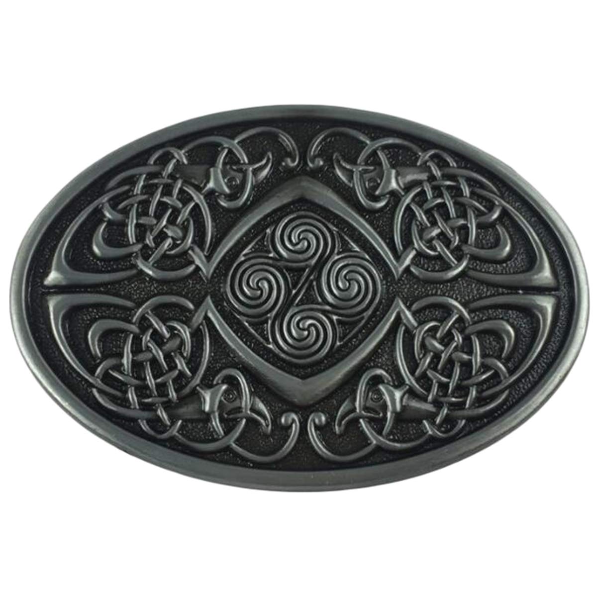 Daisybaby Vintage Celtic Knot Belt Buckle for Men Simple Cowboy Belt Buckles