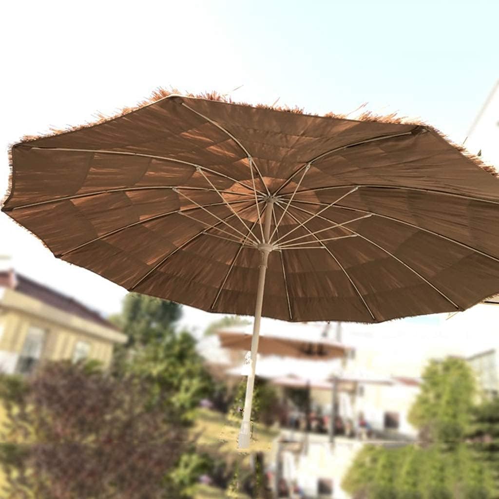 LSLYTQ Hawaii Beach Straw Parasol Umbrella, Outdoor Waterproof Sun Shade 250 CM Sun Umbrella, for Garden Pool Patio Umbrellas Round good
