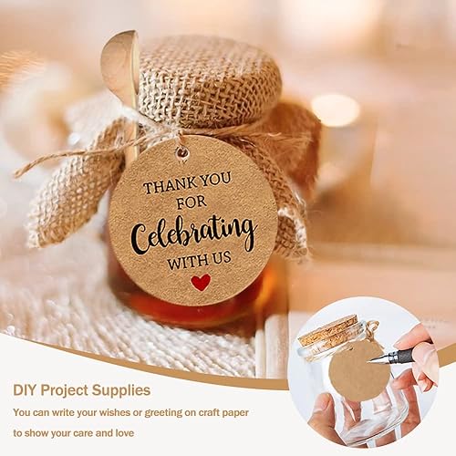 Miniatura 4 de 60 mini cucharas de madera pequeñas para tarros de azúcar, especias, sales de baño, cucharas de madera pequeñas de 3 pulgadas con etiquetas y cuerda