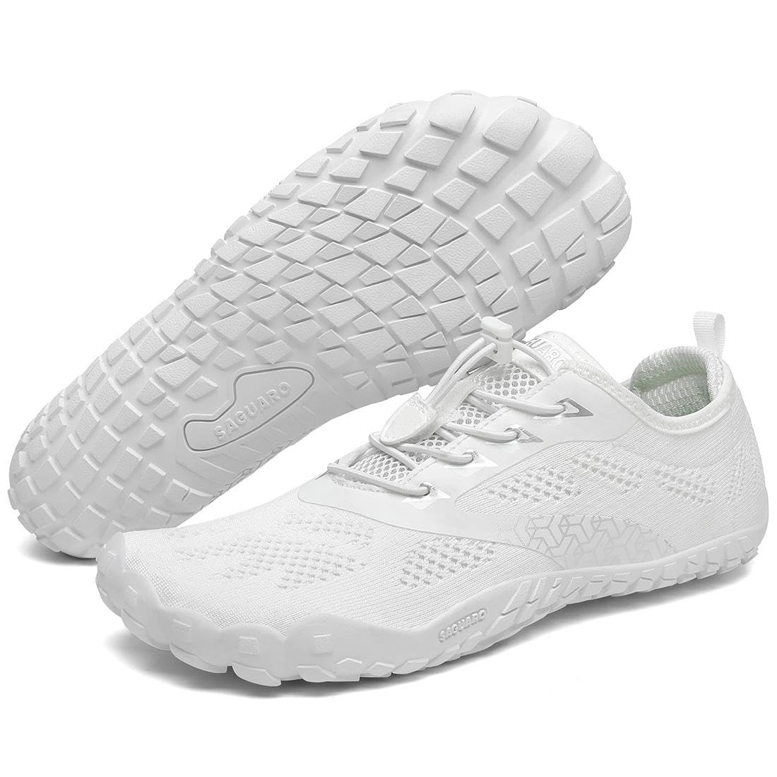 SAGUARO Zapatillas Minimalistas Barefoot Hombre Mujer - Ligeras Antideslizante Respirable - con Caja Tox Ancha y Suela Zero Drop