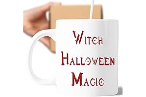 Floral Ceramic Coffee Mug with Moon Design - 11 Oz - A...