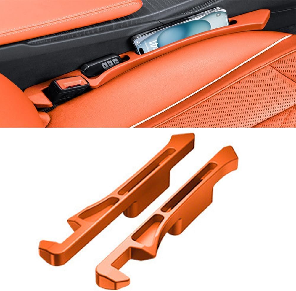 RCZHAK 2pcs Car Seat Gap Filler Organiser for Bmw X3 E83 F25 G01 G45 / X4 F26 G02 X3M X4M, Auto Gap Leak Proof Filling Strip Console Side Organiser Catcher,C