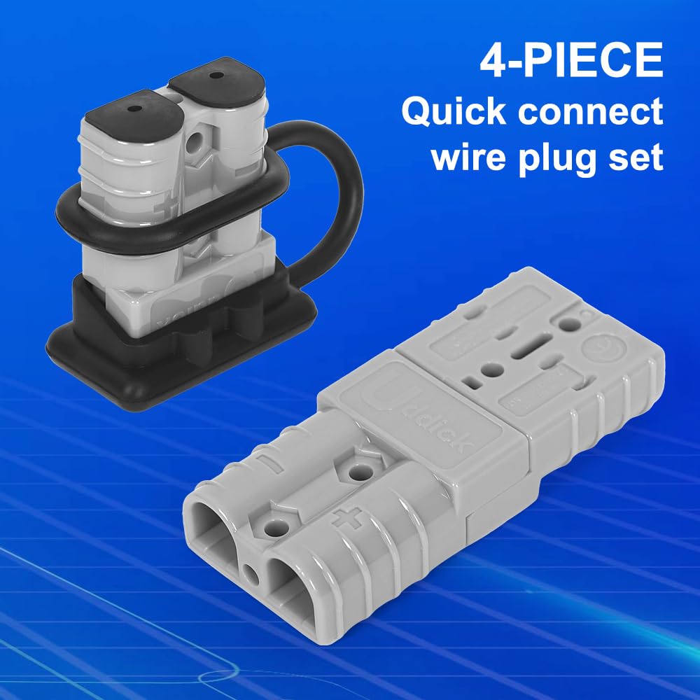 Wire Disconnect Plug Wire Harness Connector Uddick 120A Battery Quick Disconnect Connector ...