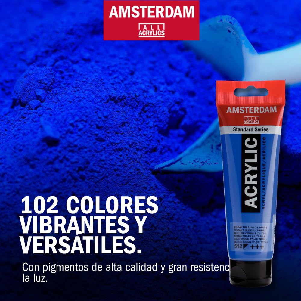 Amsterdam Set de pintura acrílica tonos de gris, 6 x 20 ml | pigmentos de, colores versátiles, resistentes a la luz, fórmula duradera