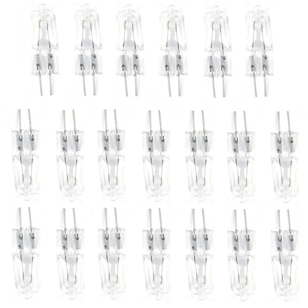 DLEDMOP G4 220V 50W Halogen Light Bulbs Dimmable 2 Pin Lamp Bulb 20W 35W Warm White 2700K 140 LM Clear Capsule for Track Lighting Pendant Lighting,20W,40PCS — image 1