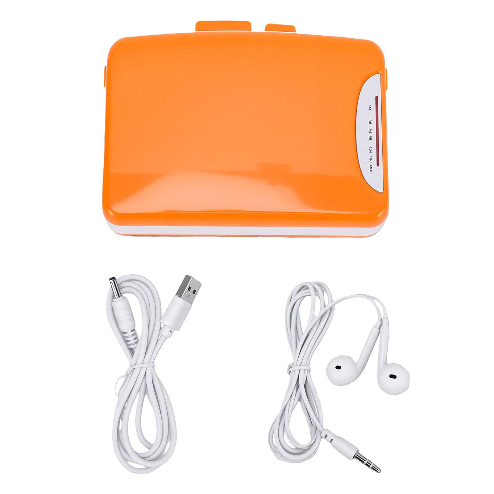 Annadue Lettore Cassette Retro con Registrazione FM Broadcast, Alimentato | Registratore portatile con jack per cuffie da 3,5 mm, per l\'ascolto di musica