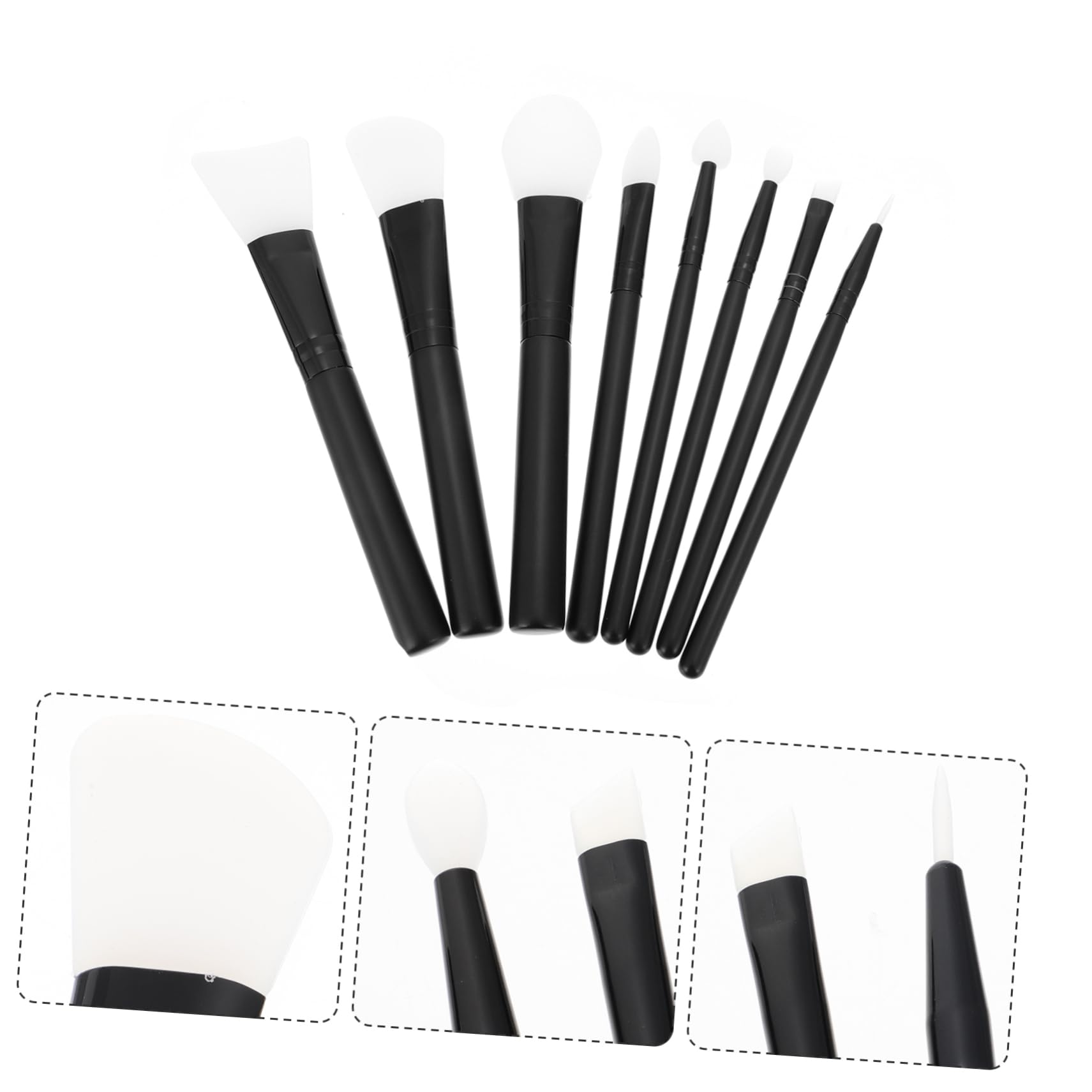 Housoutil 24pezzi Pennelli Silicone Per Maschera Viso Strumento Per Applicazione Di Maschere e Trattamenti Con Resistenza Alle Alte Temperature e Facile Pulizia Per La Della e Make-up