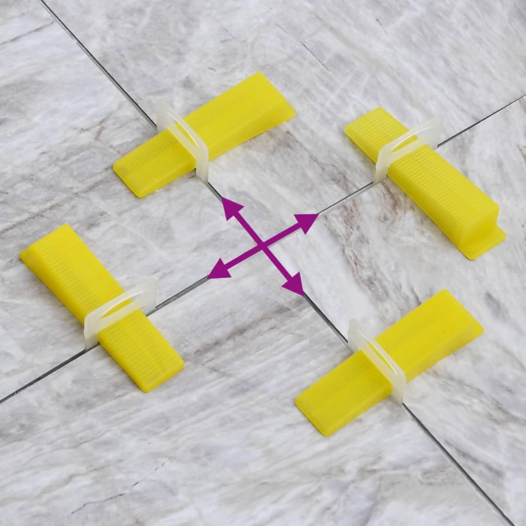 Clips de nivelación de azulejos 250 unidades de 3 mm de grosor de polipropileno resistente, transparente, ideal para colocación de baldosas, sistemas de nivelación, pared y suelo