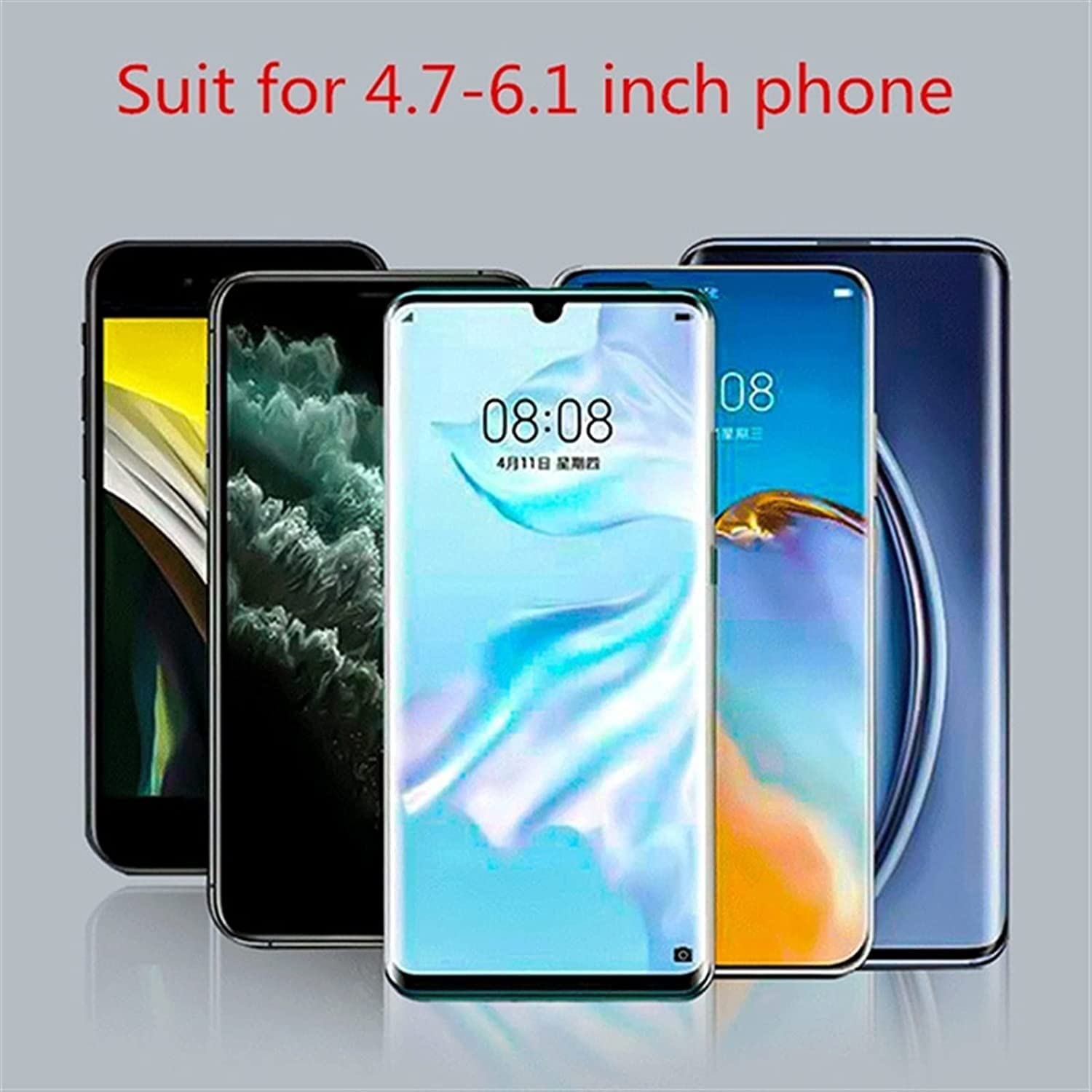 Uchwyt Na Telefon Do Samochodu Samochodowy uchwyt na lusterko wsteczne telefon Regulowany samochodowy wiszący stojak Solidny Stabilny(Black)